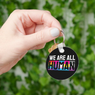 We Are All Human LGBTQIA+ Key Ring