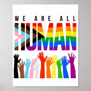 We are all human poster