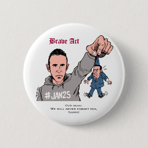 We are all Khaled Said #Jan25 6 Cm Round Badge