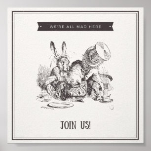 We are all mad here poster