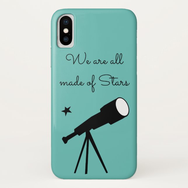 We are all made of Stars telescope quote Case-Mate iPhone Case (Back)
