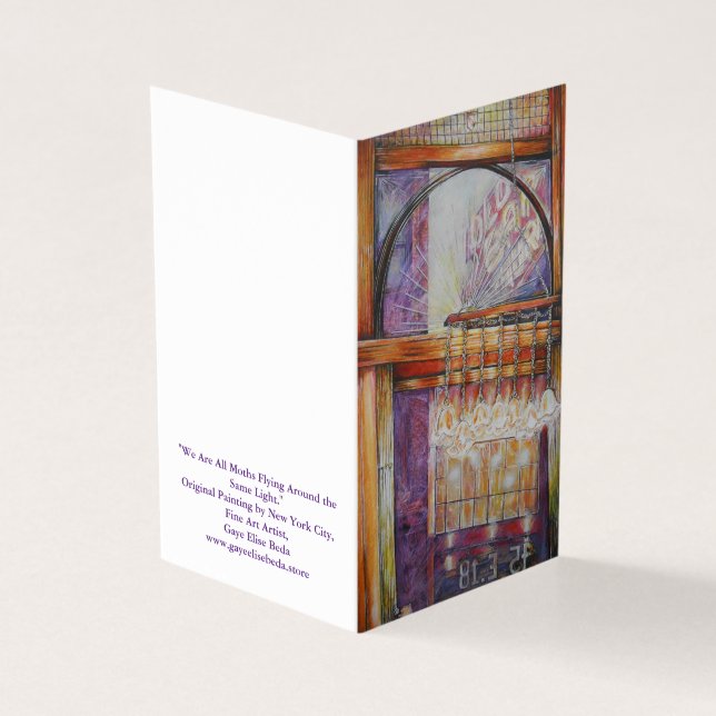 We Are All Moths Flying Around the Same Light. (Outside)