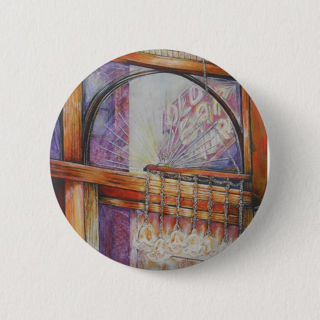 We Are All Moths Flying Around the Same Light. 6 Cm Round Badge (Front)