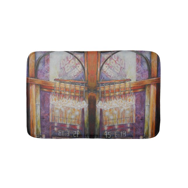 We Are All Moths Flying Around the Same Light. Bath Mat (Front)