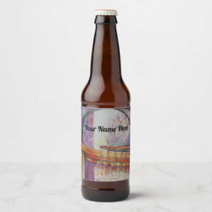 We Are All Moths Flying Around the Same Light. Beer Bottle Label