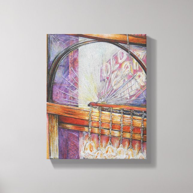 We Are All Moths Flying Around the Same Light. Canvas Print (Front)