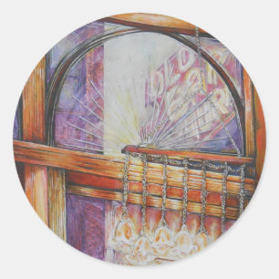 We Are All Moths Flying Around the Same Light. Classic Round Sticker