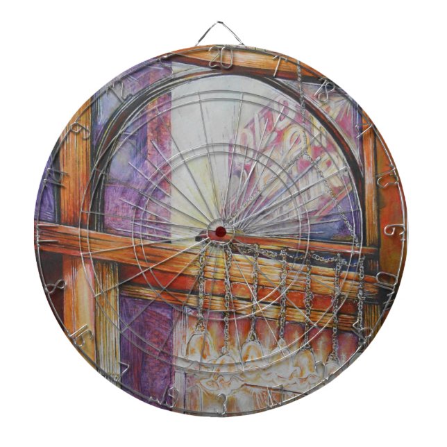 We Are All Moths Flying Around the Same Light. Dartboard (Front)