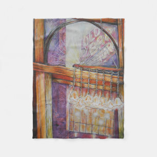 We Are All Moths Flying Around the Same Light. Fleece Blanket