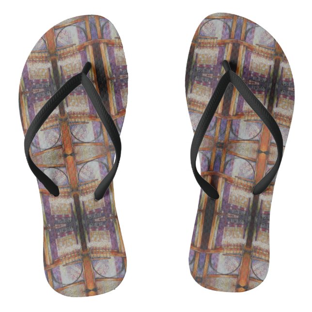 We Are All Moths Flying Around the Same Light. Flip Flops (Footbed)