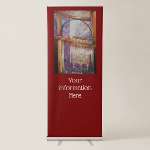 We Are All Moths Flying Around the Same Light. Retractable Banner