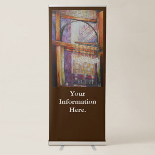We Are All Moths Flying Around the Same Light. Retractable Banner