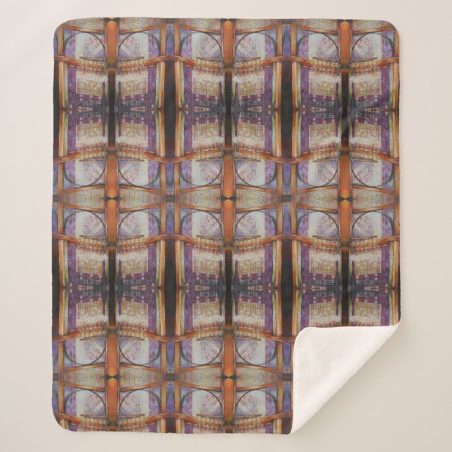 We Are All Moths Flying Around the Same Light. Sherpa Blanket (Front)