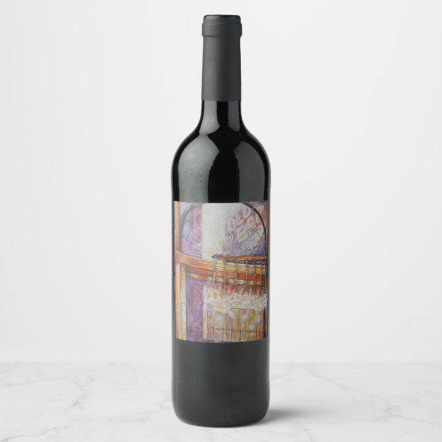 We Are All Moths Flying Around the Same Light. Wine Label (Front)