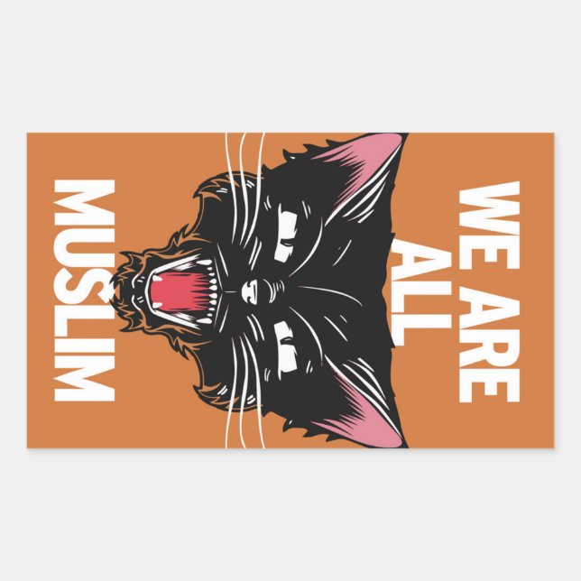 We Are All Muslim Sticker (Front)