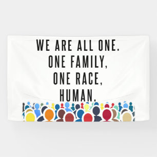 We Are All One. Banner
