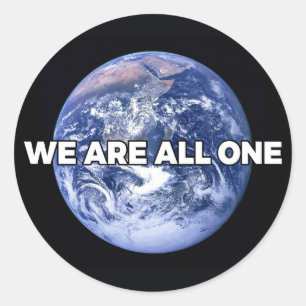 We Are All One Classic Round Sticker