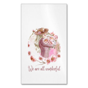 We Are All Wonderful Business Card Magnet