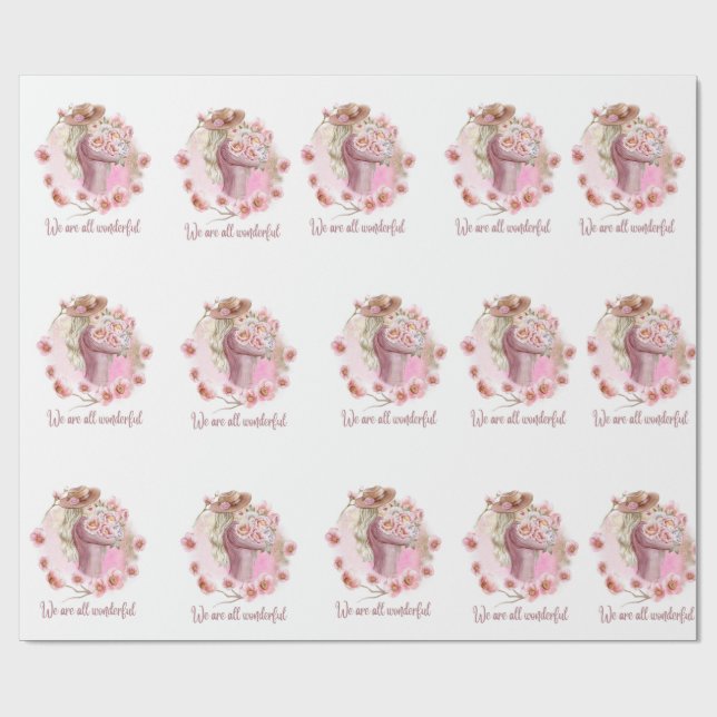 We Are All Wonderful Wrapping Paper (Flat)