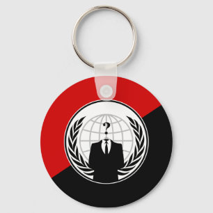 We Are Anonymous Anarchist Flag Key Ring