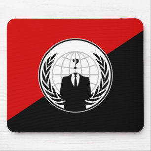We Are Anonymous Anarchist Flag Mouse Mat
