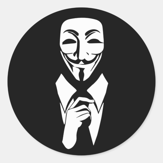 We are anonymous classic round sticker (Front)