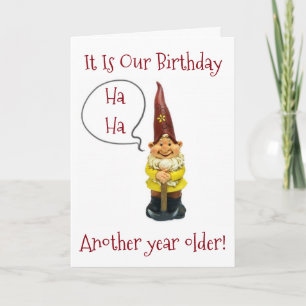 "WE" ARE ANOTHER YEAR OLDER-HAPPY MUTUAL BIRTHDAY CARD