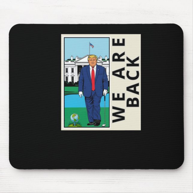 We Are Back Make America Swing Again - Graphic  Mouse Mat (Front)
