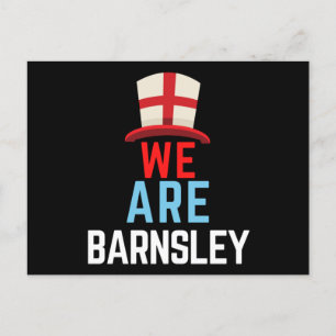 We Are Barnsley England Flag Sports Postcard