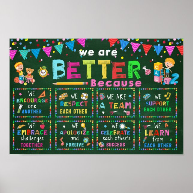 We Are Better Classroom Poster (Front)