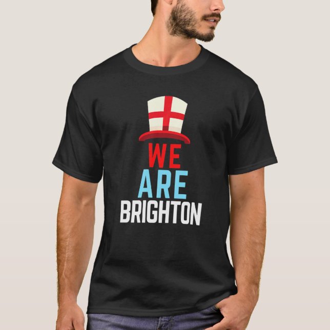 We Are Brighton England Flag Sports T-Shirt (Front)