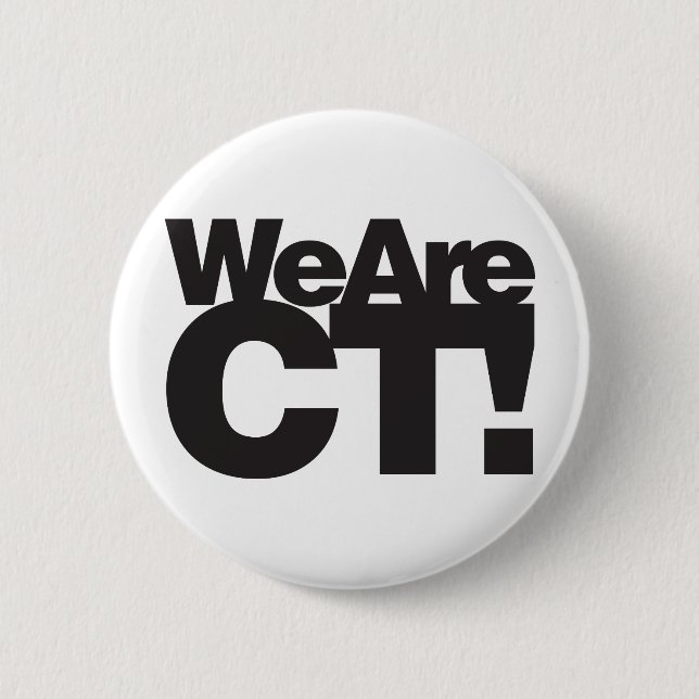 We Are Connecticut 6 Cm Round Badge (Front)