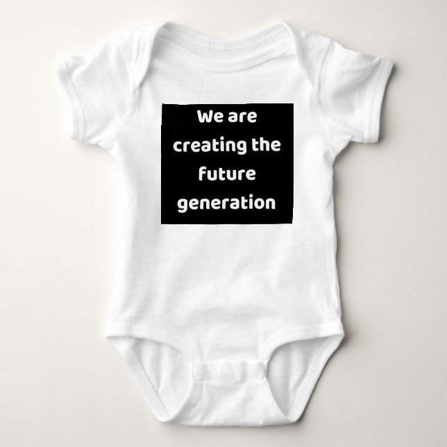 We are creating the new generation baby bodysuit (Front)
