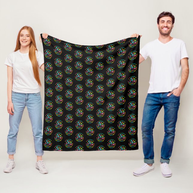 We Are Different But In This School Quote  Fleece Blanket (In Situ)