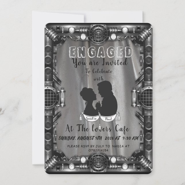 We are Engaged Invitation (Front)