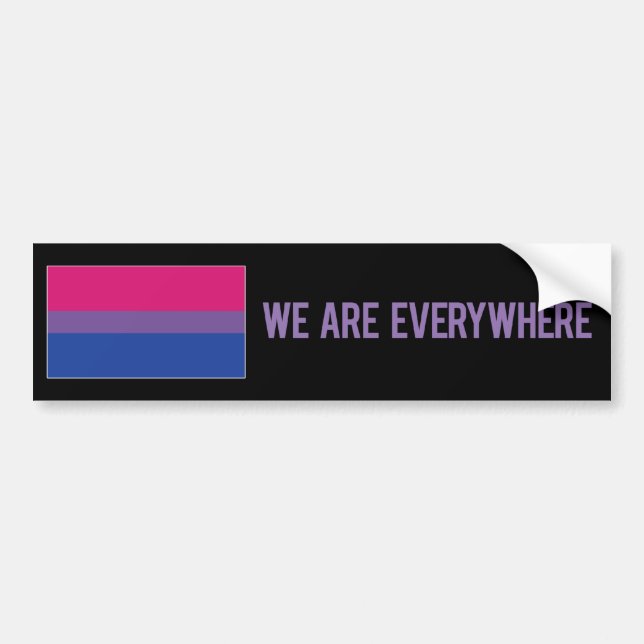 We Are Everywhere sticker (bisexual) (Front)