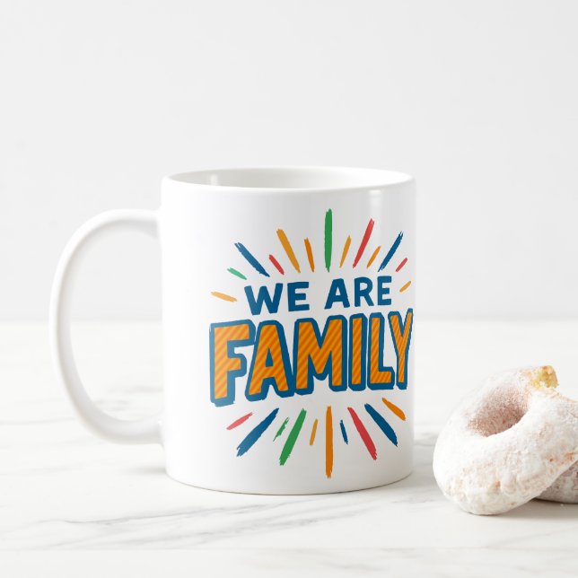 We are Family 1 Coffee Mug (With Donut)