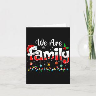 We Are Family 2025 Christmas Pajama Funny Matching Card