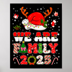 We Are Family 2025 Matching Tee Pajamas Xmas Pjs M Poster