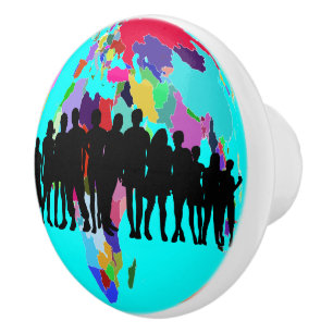WE ARE FAMILY CERAMIC KNOB