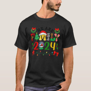 We Are Family Christmas 2024 Maching Squad Santa E T-Shirt