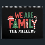We Are Family Personalised Christmas Family Couple Calendar<br><div class="desc">We Are Family Personalised Christmas Family Couple</div>