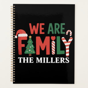 We Are Family Personalised Christmas Family Couple Planner