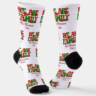 We Are Family Personalised Matching Christmas 2024 Socks