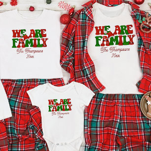 We Are Family Personalised Matching Christmas 2024 T-Shirt