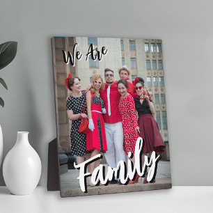We Are Family Photo  Plaque