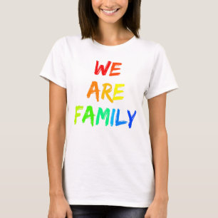 We Are Family Rainbow Sunshine Adoption Design T-Shirt
