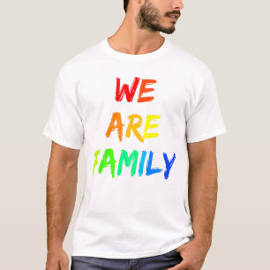 We Are Family Rainbow Sunshine Adoption Design T-Shirt