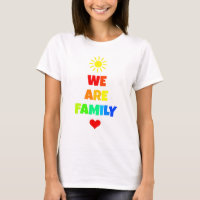 We Are Family Rainbow Sunshine Adoption Design