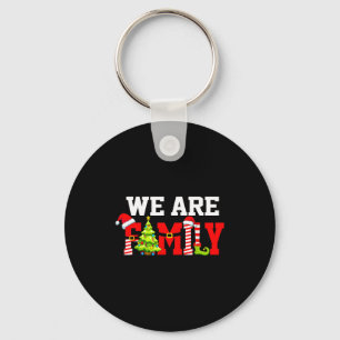 We Are Family Santa Hat Xmas Tree Elf Christmas Ma Key Ring